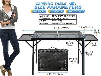 Yitahome  6ft Folding Portable Grill Table 2 In 1 Design Camping