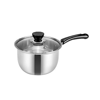 Small Pot Milk Soup Pan Stainless Steel Saucepan with Lid Milk Pan