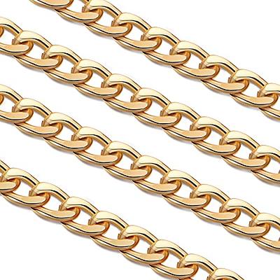 4 Pieces Purse Chain Strap Purse Strap Extender DIY Flat Chain Strap Handle Bag Accessories Charms Decoration for Purse Handbags Shoulder Bag (Gold