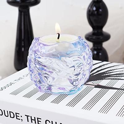 Unique Tealight Glass Candleholders Egg Shaped Votive Candle Jars