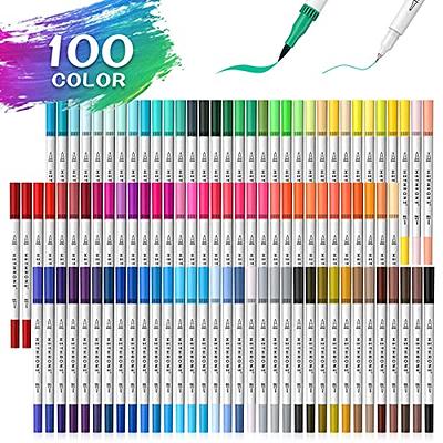 CADITEX Markers for Adult Coloring 100 Colors Dual Brush Pens Fine Tip  Markers Set for Artist Drawing - Yahoo Shopping