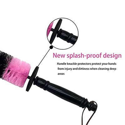 Wheel Rim Brush, Soft Bristle Long Master Car Detailing Brush, Vehicle  Engine Tire Cleaning Washing Tool, Easy Reach and No Scratches,  Multipurpose for Exhaust Tips, Motorcycles, Bicycles (Pink) - Yahoo Shopping