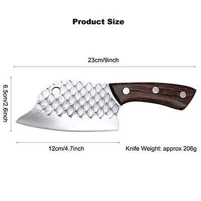 XYJ Full Tang Stainless Steel Boning Knife Chef Fishing Knives Carry  Leather Sheath Outdoor Cooking Knives Meat Butcher Knife For Camping  Kitchen Or Outdoor BBQ