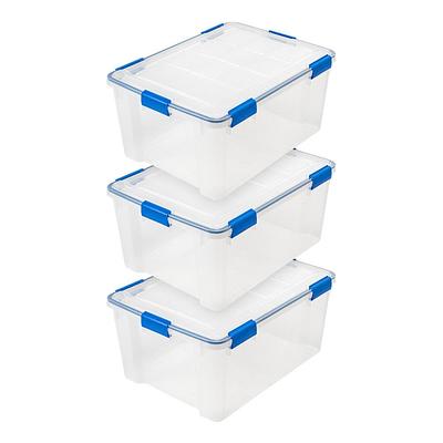 IRIS 11.88 in. W x 8.13 in. H Gray Stackable Storage Drawer