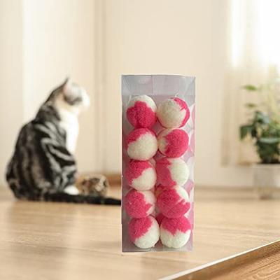  JubiPets Pack of 2 Colorful Pom Pom Balls for Cats, Cat Toys  Rattle Interactive Best Indoor Cat Toys, Cute Kitten Toy Gift : Handmade  Products