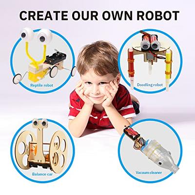 SainSmart Jr. 4-in-1 STEM Kits, Wooden Robot Assembly Toy Set, Woodworking  Crafts Projects for Kids, Gift for Boys and Girls