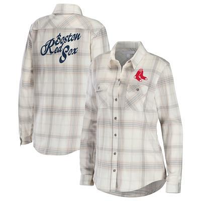 WEAR by Erin Andrews Women's Navy Atlanta Braves Waffle Henley