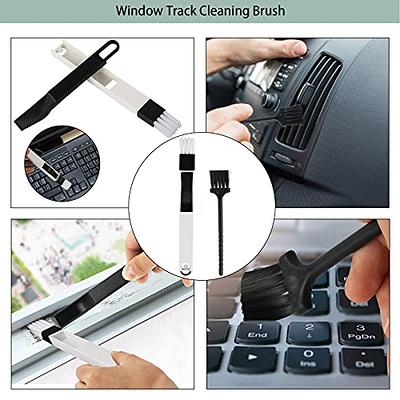 Multipurpose Window Groove Cleaning Brush Household Sill Crevice Keyboard  Scraper Brush Bathroom Cleaning Tools 2-in-1 Brush
