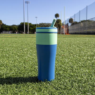 Cup with Built-In Straw