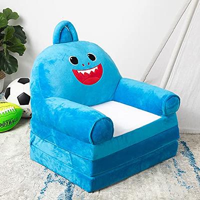 Sofa Cushion Filling Plush Foldable Kids Sofa Backrest Armchair 2 In 1  Foldable