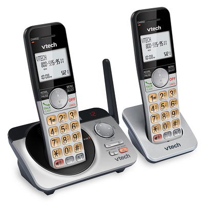 VTech DECT 6.0 Connect to Cell Bluetooth Cordless Telephone System w/ Four  Handsets