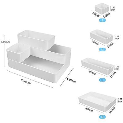 Frimon Bathroom Storage Container Boxs with Stackable for Organization in  Closet, Cabinet, Vanity or Cupboard Shelf, Accessory Organizer for Hair  Tools - 4 Pack - Yahoo Shopping