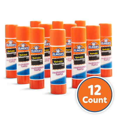 12 Count Elmer's Clear Repositionable Glue Sticks ~ All Purpose Washable ~  New