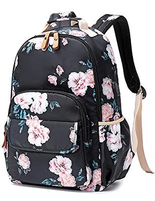 Leaper Canvas School Backpack for Girls Laptop Bag Travel Bag Bookbag  Daypack