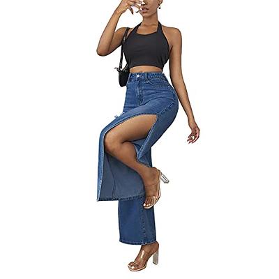 Feiersi Women's Casual Wide Leg Pants High Waisted Long Trousers