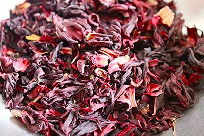 Dried Hibiscus Flowers Cut and Sifted, Flor de Jamaica, Great for Hibiscus Tea Jamaica Tea. 4 oz and 1 lb. (4 oz)