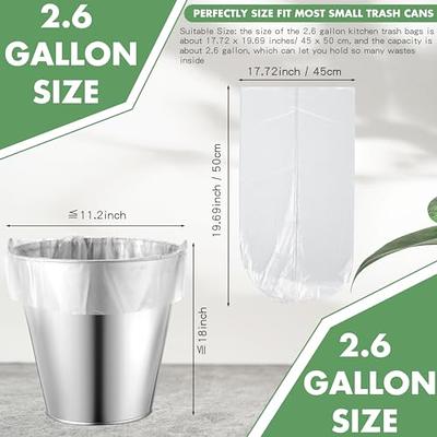 Charmount Small Trash Bags - Bathroom Trash Bags 2.6 Gallon Trash