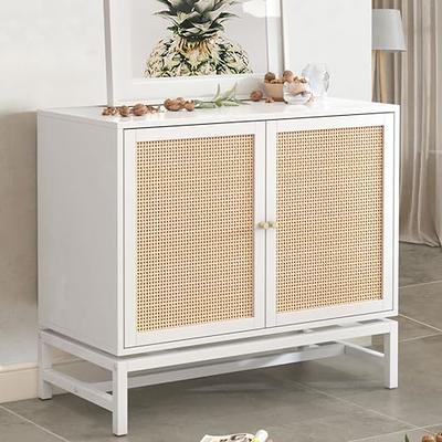  AWQM 4-Tier Corner Cabinet with Doors & Shelves