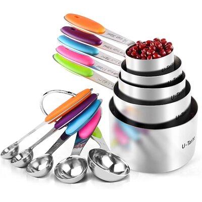 High Quality Large Stainless Steel 6 pcs Mixing Bowl Set - Free Measuring  Spoons 852038036328