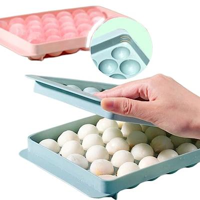 Ice Cube Tray, Stackable Ice Trays for Freezer with Lid and Bin, Easy  Release 64 Nuggets Ice for Chilling Cocktails Whiskey Tea Coffee Cool Drinks