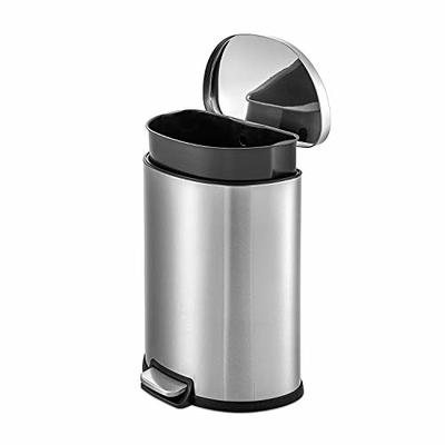 Stainless Steel Step Trash Can with Odor Protection, 13 Gallon - Yahoo  Shopping