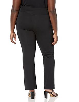 The Drop Women's Uma High Rise Fitted Slit Front Flare Pull-on