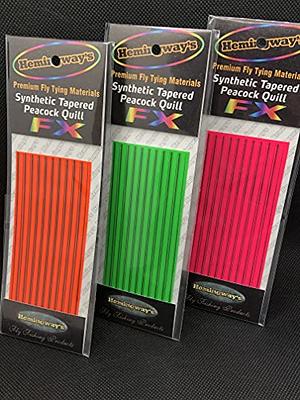 Hemingway's Synthetic Tapered Peacock Quills FX Fluorescent Set of 3 Colors  for Fly Fishing - Yahoo Shopping