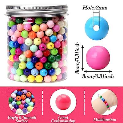 500pcs Acrylic Beads for Jewelry Making Loose Beads in Ink