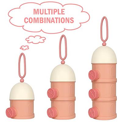 Accmor Baby Formula Dispenser On The Go, 5 Layers Stackable Formula  Dispenser Formula Containers for Travel, Baby Milk Powder Kids Snack  Container, BPA Free, Pink, 3 Pack - Yahoo Shopping