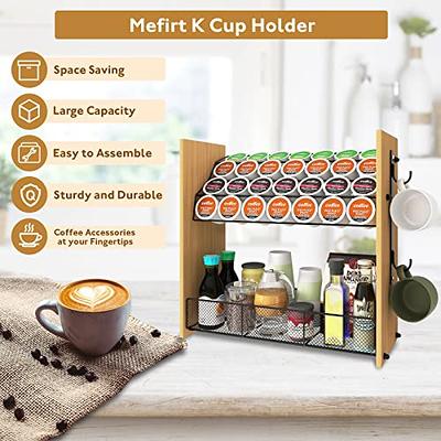 Coffee Station Organizer Countertop,Coffee Cup and Lid Holder Coffee Cup  Dispenser,Disposable Coffee Cup Holder,Coffee Bar Organizer Box Coffee
