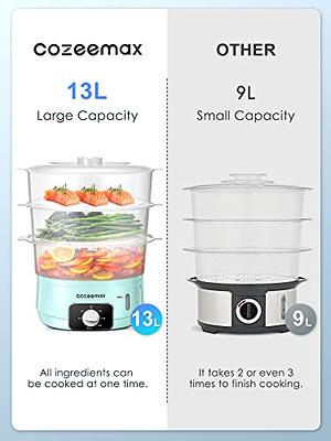 Electric steamer multifunctional household three-layer large capacity  steaming bag vegetables multi-layer stainless