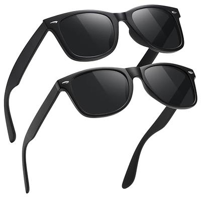 MAXJULI Polarized Sunglasses for Big Heads Men Women (fit xxl size), 2 Pack  Black/Gray Lens+Black/Green Lens, 59 mm - Yahoo Shopping