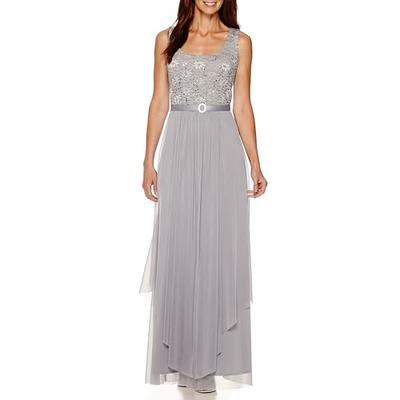 R&M Richards Women's Sequin Lace Long Jacket Dress - Mother of the Bride  Dress