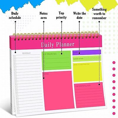 Work From Home Planner, Personal Daily Planner, Productivity Planner, Daily  Hourly Planner with Spiral Binding, 6.5 x 9.8