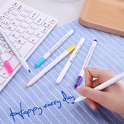 BELOWSYALER DIY Sewing Quilting Marker Pens Fabric Marker Pen Disappearing  Ink Pens Vanishing Water Soluble Air Erasable Marker Pen - Yahoo Shopping