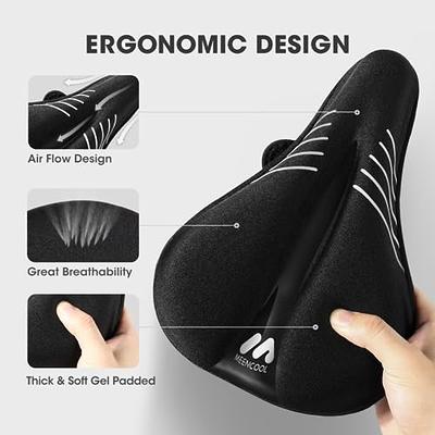 x Wing Bike Seat Cushion Gel Bike Seat Cover, Gel Padded Bike Seat Cover for Men Women Comfort, Stationary Bike Seat Cushions, Exercise Bike Seat Cov