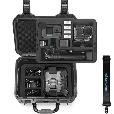 Lekufee Waterproof Hard Case Compatible with Gopro Hero 12/11/10/9/8/Gopro  Volta/Media Mod/Creator Edition/Waterproof Action Camera and  Accessories(Case Only)(Includes Shoulder Strap) - Yahoo Shopping