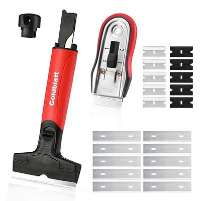 Razor Blade Scraper Tool, Double Edged Razor Scraper Tool Set with 20pcs  Blades, Sticker Remover Cleaning Scraper for Paint, Decal, Adhesive, Label