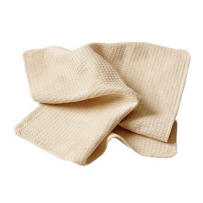 Lavex Economy 12 x 12 Cotton Wash Cloth with Overlock Stitch 1 lb. -  12/Pack