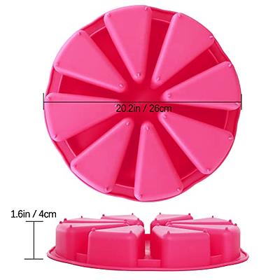 1pc Silicone Cake Scone Pan, Triangle 8 Cavity Pizza Cake Pan