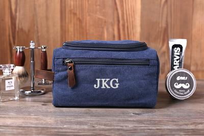 Groomsmen Gift Personalized Leather Toiletry Bag Waterproof Leather Dopp  Kit Men's Shaving Kit, Christmas Gift