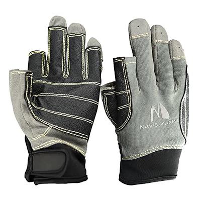  ChinFun Unisex Sailing Gloves Padded Palm Fingerless Kayaking  Glove- Perfect For Paddling