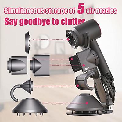 Hair Dryer Holder Stand for Dyson Supersonic Hairdryer Heavy Wood Stand  Basebathroom Organizer,countertop Storage Stand 