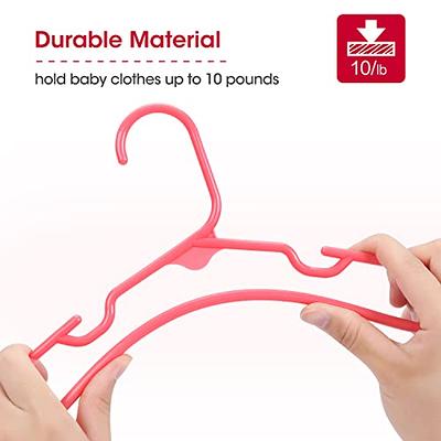 10-pack Baby Hangers Plastic Kids Non-Slip Clothes Hangers for