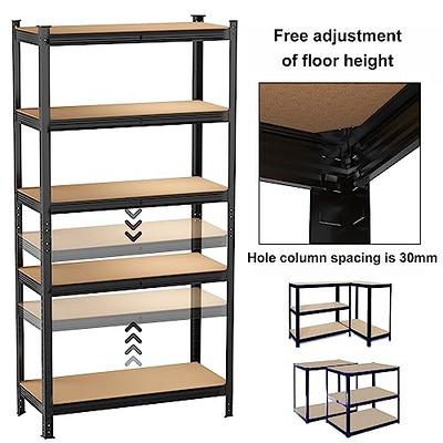 PrimeZone Storage Shelves 5 Tier Adjustable Garage Storage Shelving, Heavy  Duty Metal Storage Utility Rack Shelf Unit for Warehouse Pantry Closet