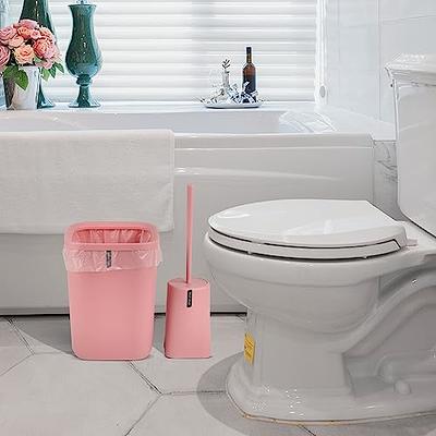 iMucci 9Pcs Pink Bathroom Accessories Set - with Trash Can,Toilet  Brush,Toothbrush Holder, Lotion Soap Dispenser, Soap Dish,Toothbrush  Cup,Qtip