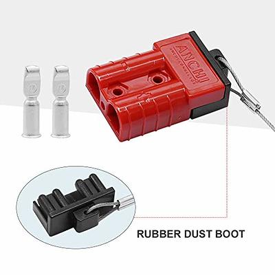 6 Gauge Battery Quick Connect Disconnect Kit 50A Wire Connector for Winch  Auto Car Trailer Driver Red 2pcs 