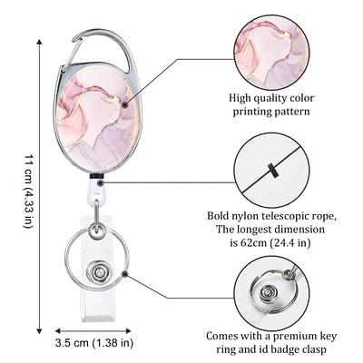  Retractable Keychain with Belt Clip, Heavy Duty