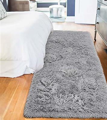 Lochas Soft Fluffy Rugs Faux Sheepskin Area Rug for Bedroom Living Room Bedside Carpet Nursery Washable Floor Mat, 2x3 Feet,White, Size: 2' x 3