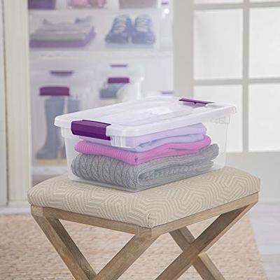 Sterilite 66 Qt Clearview Latch Storage Box Stackable Bin With